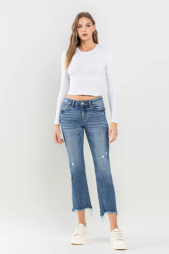 Loveret by Vervet Mid Rise Ankle Boot Cut Jeans LV1212