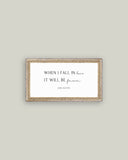 When I Fall In Love Framed Antique Print