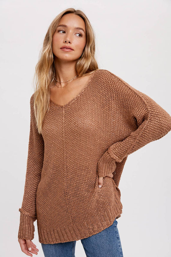 Mocha Loose Fit Sweater