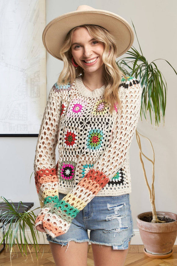Granny Square Crochet Top