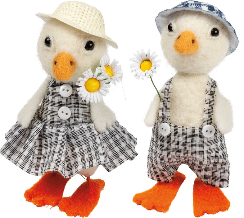 Gingham Ducks Critter Set