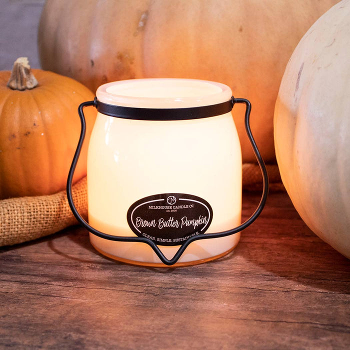 Brown Butter Pumpkin 16 oz Butter Jar Candle