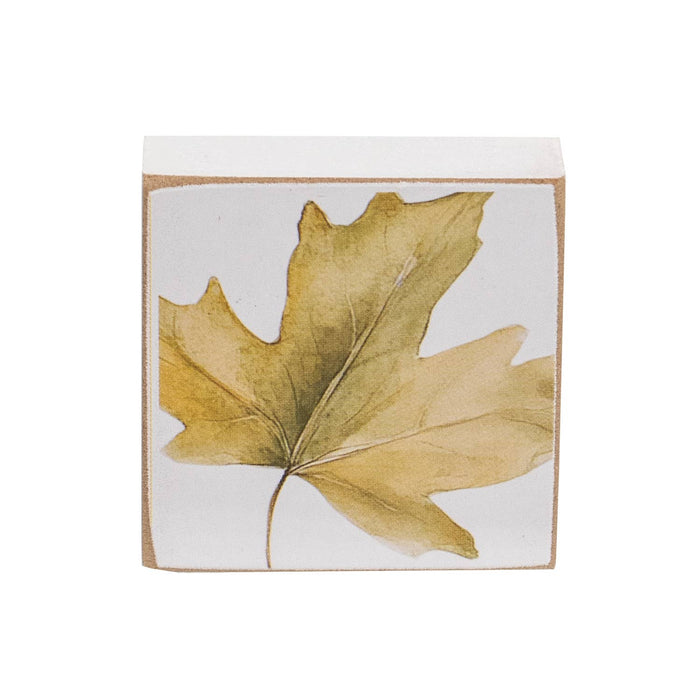 Hello Fall Watercolor Leaf 2" Sq. Blocks