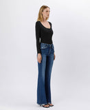 High Rise Full Length Flare Jeans LV1524