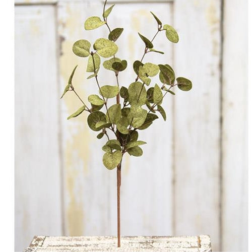 Green Penny Leaf Pick