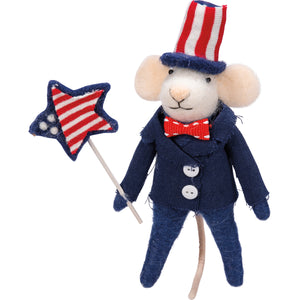 Uncle Sam Mouse Critter