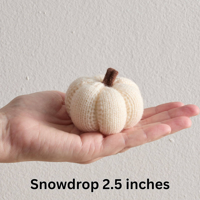 4" Cozy Knit Pumpkins