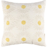 Crochet Daisies Pillow