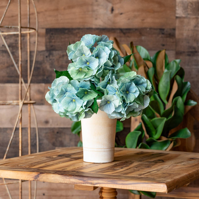 Real Touch Hydrangea - 14 Inch - Green Mist