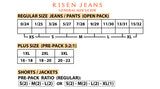 High Rise Ankle Straight Wide Cuffed Jeans