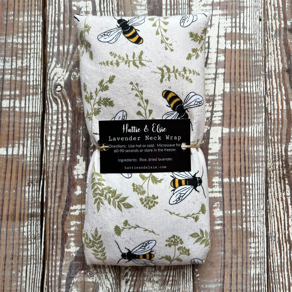 Bee Fabric | Lavender Neck Wrap | Handmade