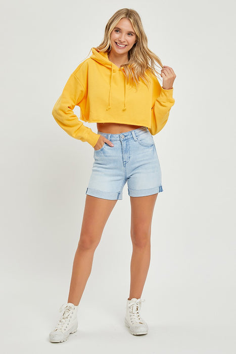 Risen High Rise Cuffed Shorts