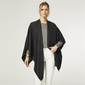 Kiara Lightweight Wrap - Black | Coco + Carmen