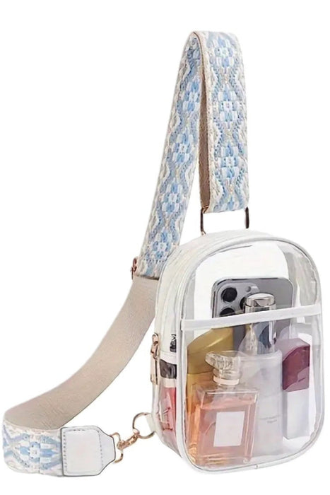 Clear Sling Bag With Guitar Strap