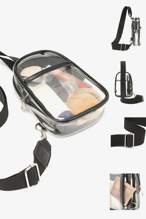 Stadium Approved Clear Crossbody Sling Bag