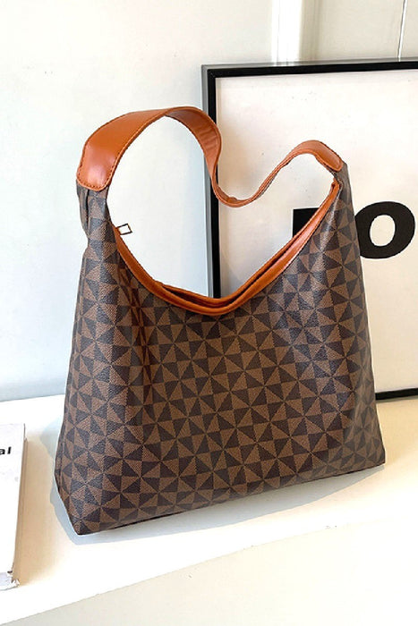 Vegan Leather Boheme Hobo Shoulder Tote Bag