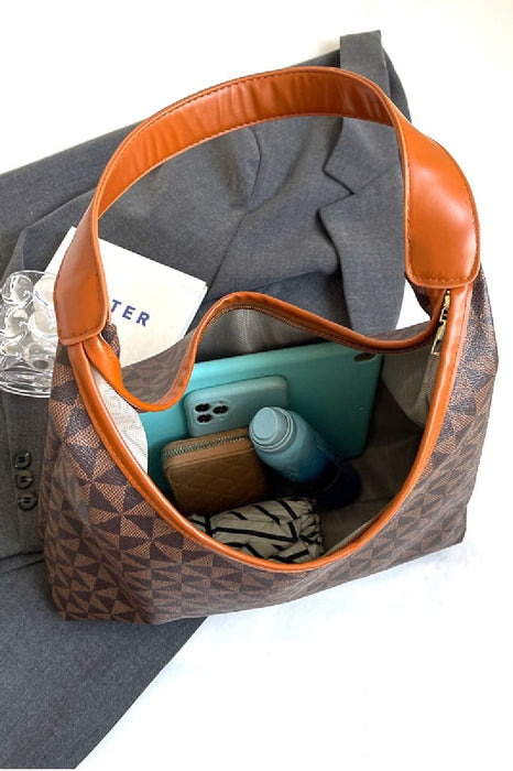 Vegan Leather Boheme Hobo Shoulder Tote Bag