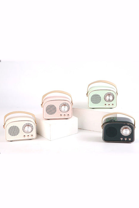 Mini Retro FM Radio + Bluetooth Speaker