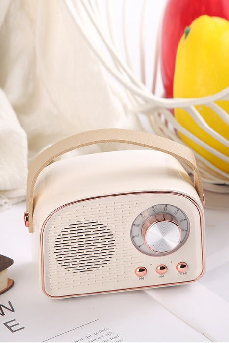 Mini Retro FM Radio + Bluetooth Speaker