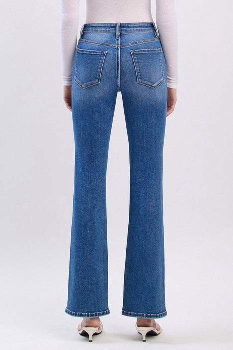 High Rise Full Length Bootcut Jeans