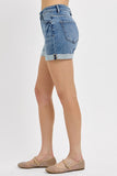 Risen High Rise Turn Up Cuffed Shorts