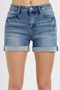Risen High Rise Turn Up Cuffed Shorts