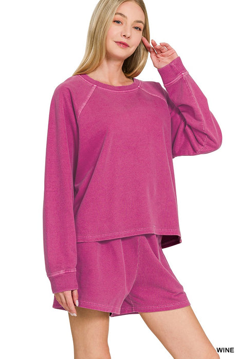 Berry Pigment Dye Shorts