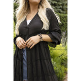 Norra Oversized Button Front Dress