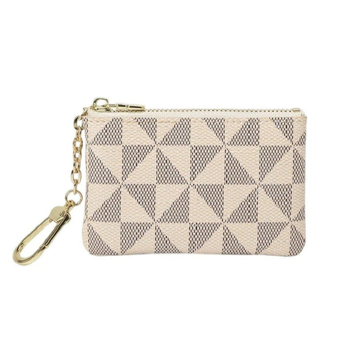 Vegan Leather Keychain Coin Card Holder