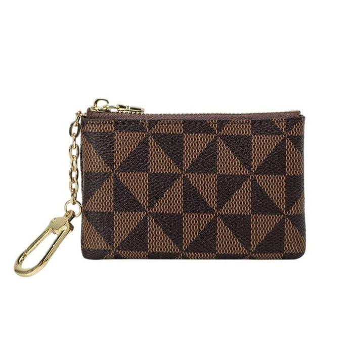 Vegan Leather Keychain Coin Card Holder