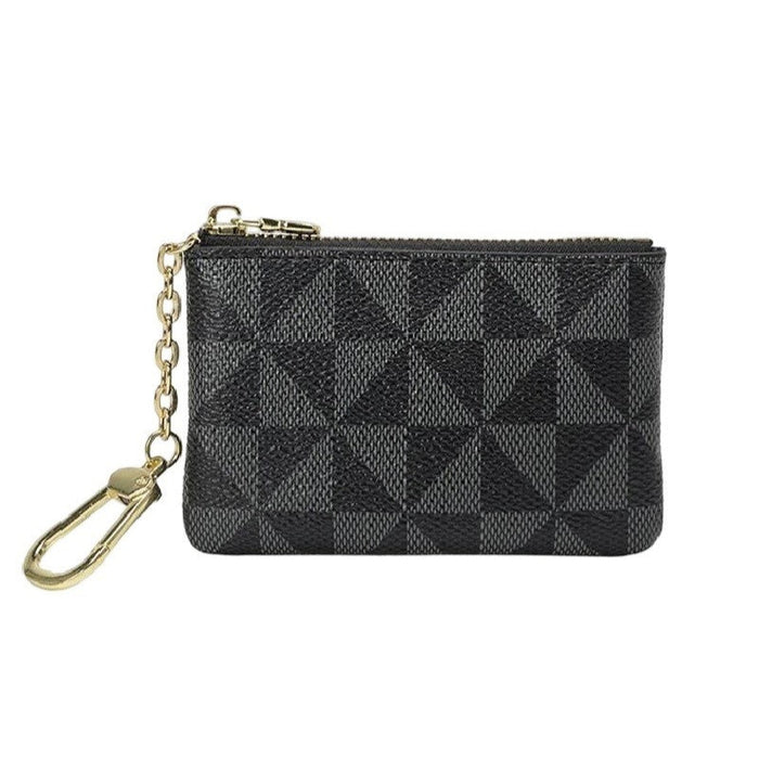 Vegan Leather Keychain Coin Card Holder
