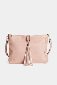 Billie Crossbody Bag w/ Tassel - Pink