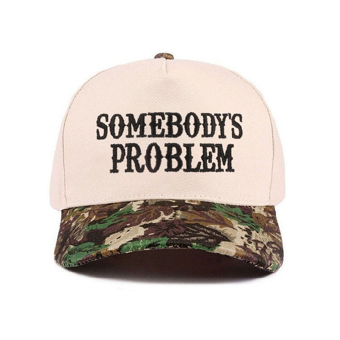 Somebody's Problem Two Tone Canvas Cotton Cap Hat