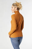 Camel Long Sleeve Turtleneck | S/M-2XL