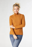 Camel Long Sleeve Turtleneck | S/M-2XL