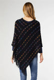 Emily Brushed Fringed Poncho