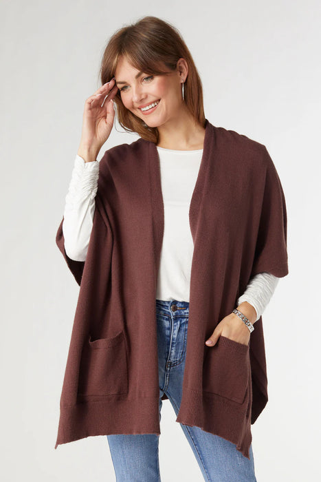 Alani Lightweight Cardigan with Pockets - Raisin
