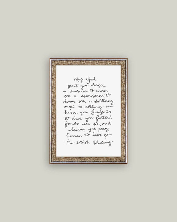 May God Grant You Framed Antique Print