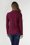 Reign Long Sleeve Turtleneck - Wine 2XL FINAL SALE