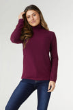 Reign Long Sleeve Turtleneck - Wine 2XL FINAL SALE