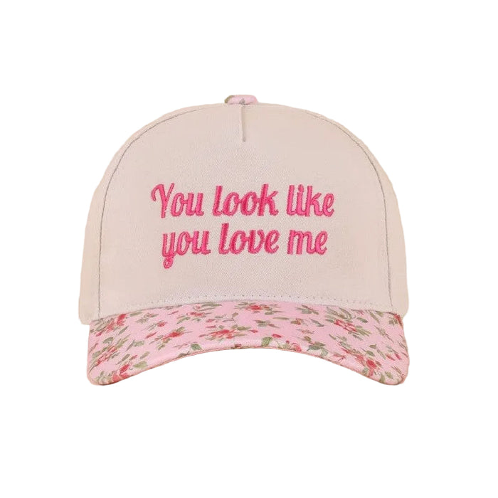 Floral You Look Like You Love Me Two Tone Canvas Cotton