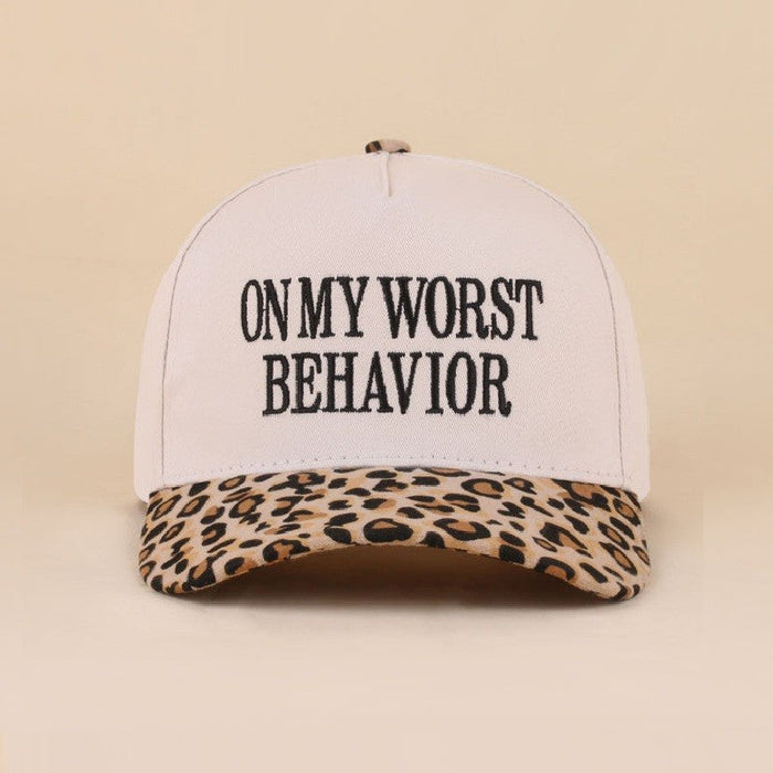 Leopard On My Worst Behavior Hat