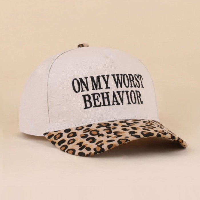 Leopard On My Worst Behavior Hat