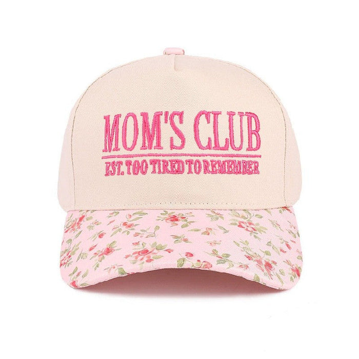 Mom's Club Two Tone Canvas Cotton Cap Hat