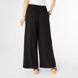 Lillian Flowy Textured Pant with Cinched Waist