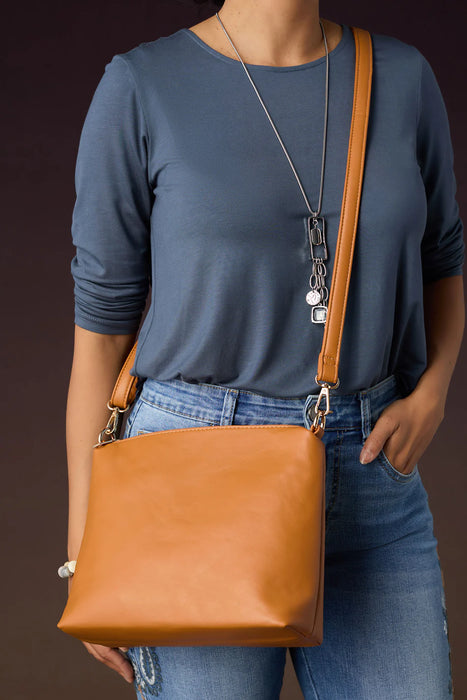 Cassia Shoulder Bag + Crossbody - Cognac