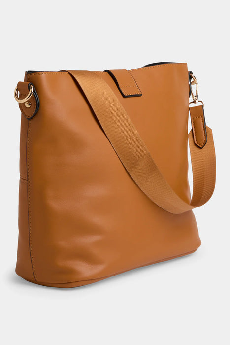 Cassia Shoulder Bag + Crossbody - Cognac