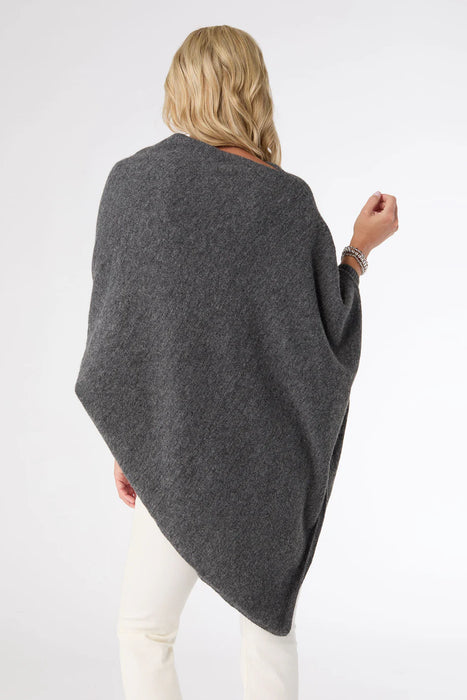 Dylan Sweater Poncho - Charcoal