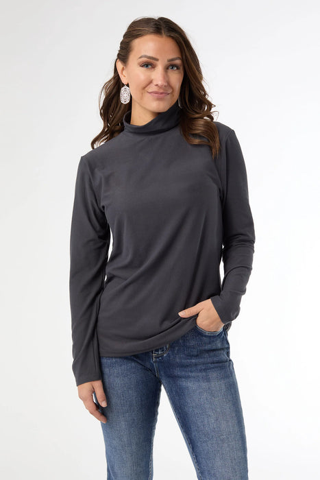Reign Long Sleeve Turtleneck - Charcoal