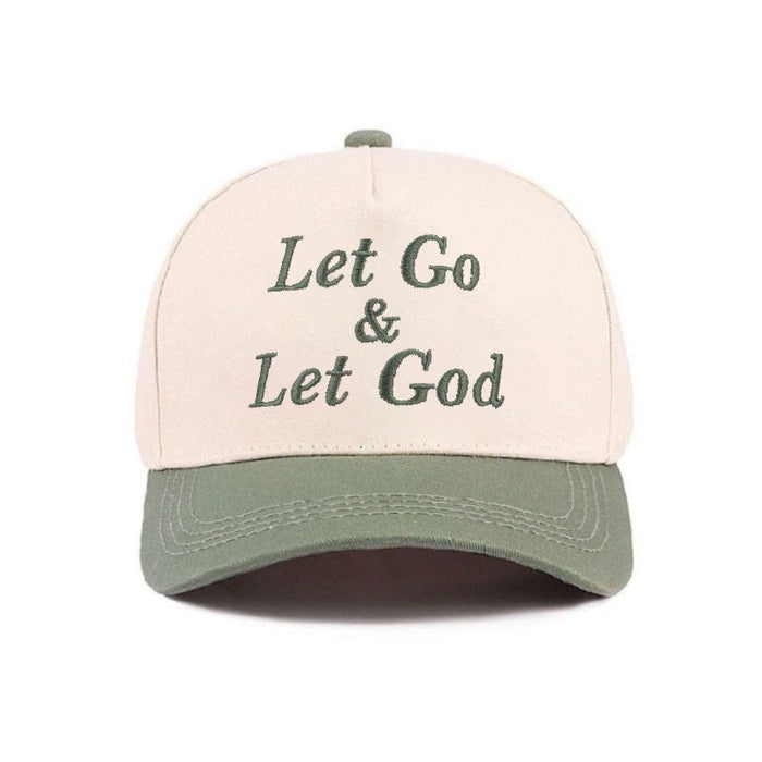 Let Go & Let God Two Tone Cotton Hat